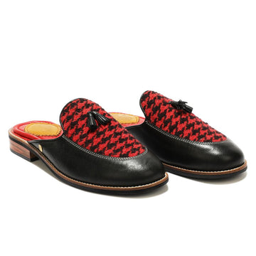 Red Houndstoth_ Mules_ Women (discontinued)