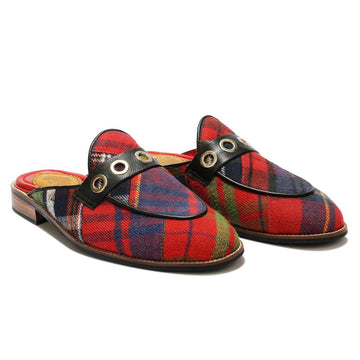 Red Tartans Mule_ for Men (discontinued)