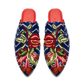 The Precious Pomegranate Cone Mules Women