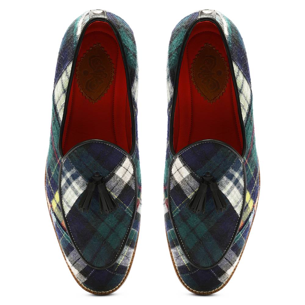 Green Tartans Slip_on for Men (discontinued)