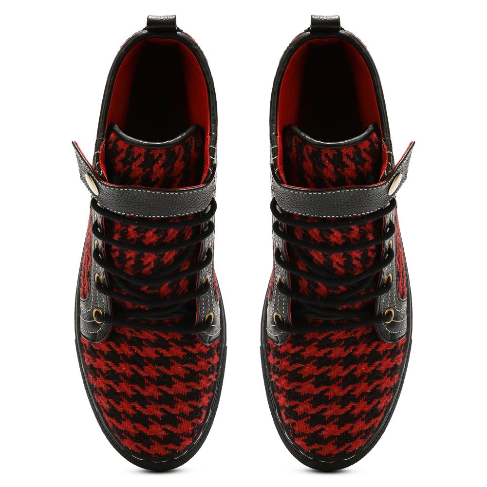 Red Classic Houndstooth High_Tops for Women (discontinued)