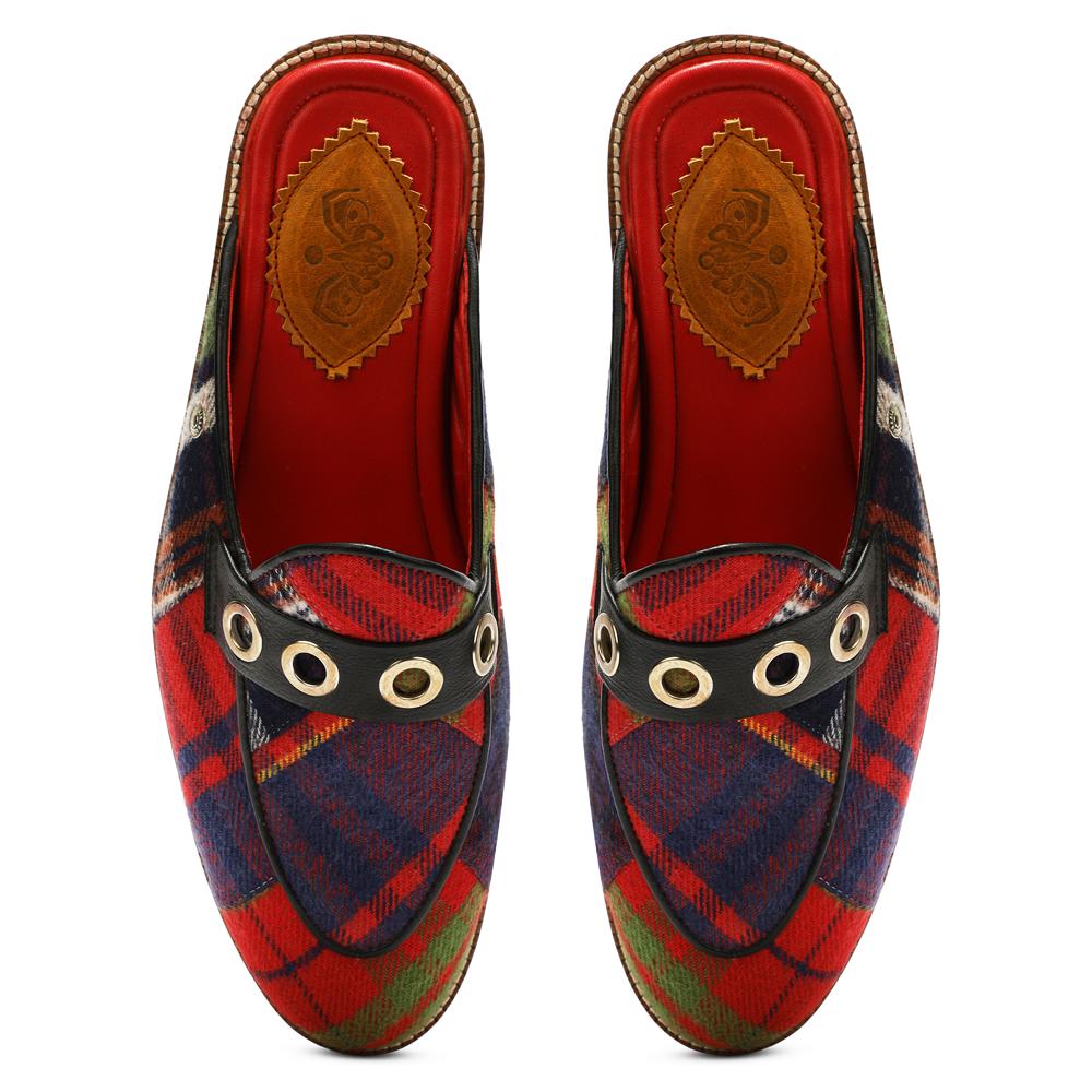 Red Tartans Mule_  for Men (discontinued)